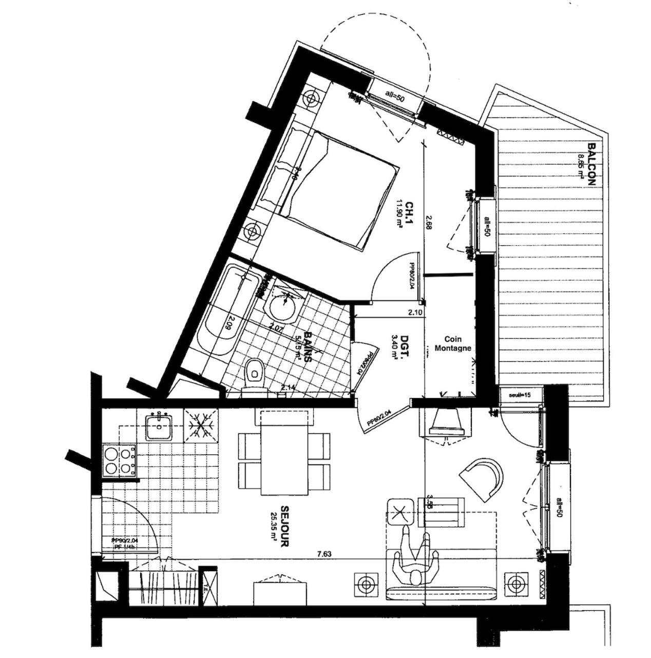 Arc 1950 - Appartement 2 Chambres - Ski-In & Out - Grande Terrasse Ensoleillee Les Arcs  Exteriör bild